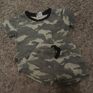 Kids Camo Print Matching Set